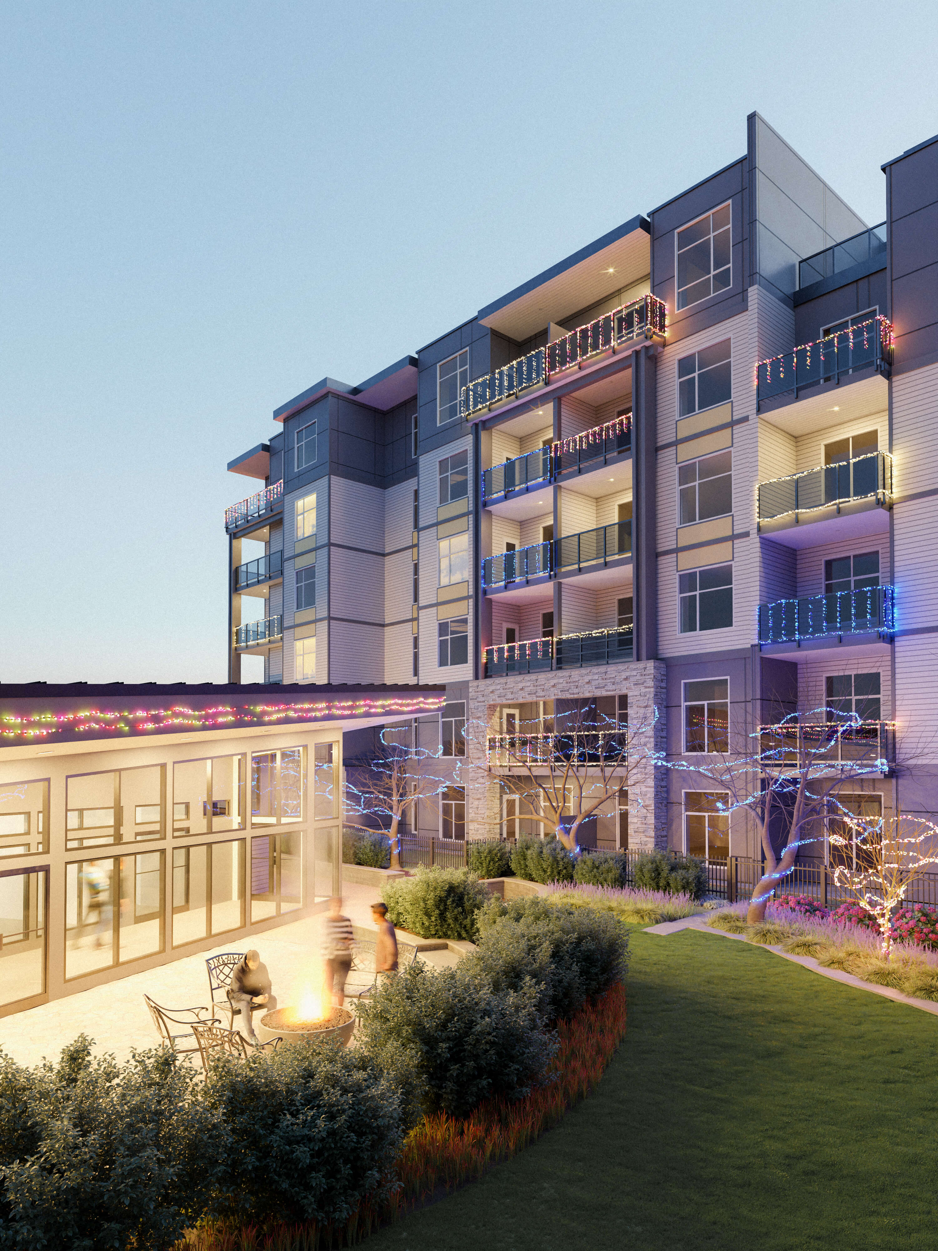 Ledgeview Courtyard Evening